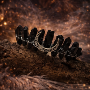 Heksekrone med Sorte Kvarts Spidser