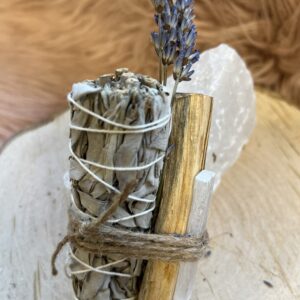 Sage, Palo Santo og Selenit