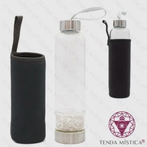 Vandflaske med Clear Quartz Sten