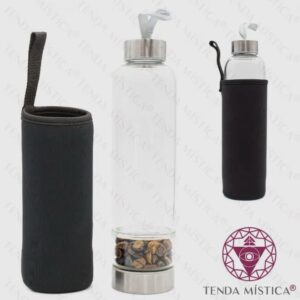 Vandflaske med Tigerøje Sten