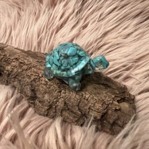 Resin Skildpadde med Turkis