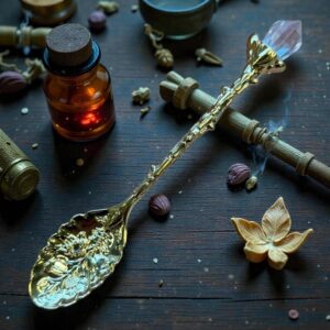 Dekorativ Ceremoni Guld Ske