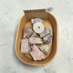 Rå Pink Turmalin