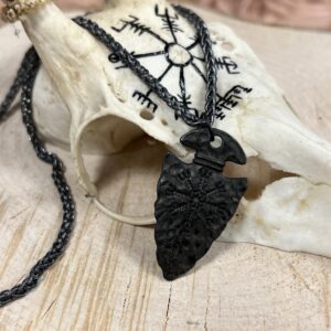 Vikingekompas i Sort Spydspids