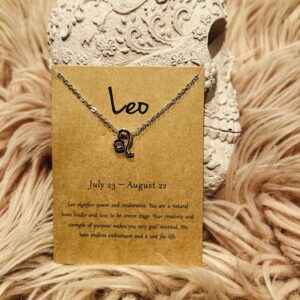 Løvens Stjernetegns Halskæde – Guld & Sølv