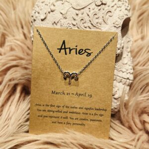 Vædderens Stjernetegns Halskæde – Guld og Sølv