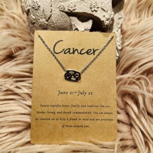 Krebsens Stjernetegns Halskæde – Guld & Sølv