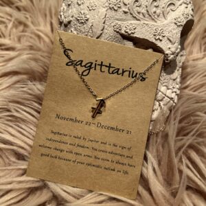 Skyttens Stjernetegns Halskæde – Guld og Sølv