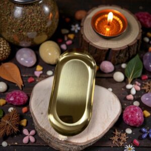 Aflang Ritual Plade i Guld