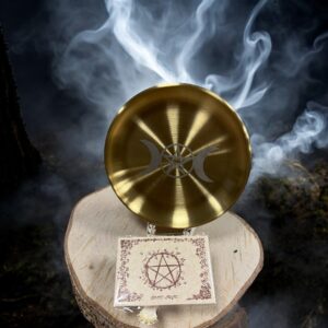 Guld Ritual Plade med Tribal Moon Motiv