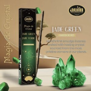 Magia de Cristal – Jade Green Røgelse med krystal