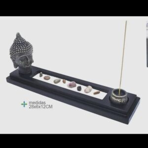 Røgelsesplade med Buddha, Sand & Sten.