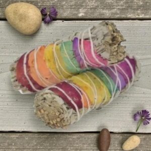Sage Fakel med 7 Chakra Blomsterblade
