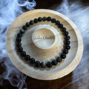 Golden Obsidian Armbånd