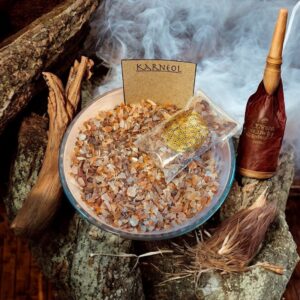 Karneol chips til spell work – 6,5 x 4 cm