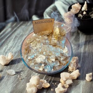 Muscovit chips til spell work – 6,5 x 4 cm