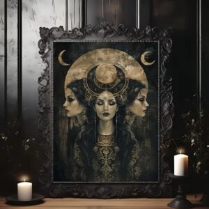 Triple Goddess – kunsttryk på lærred