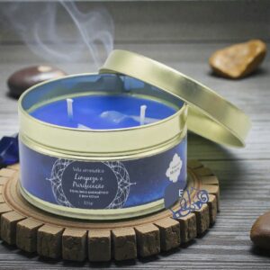 Mystic Rensning & Udrensning – Stearinlys med Selenit (120 g)