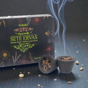 Goloka 7 Urter – Ayurvedisk Renselsesrøgelse (6 stk.)