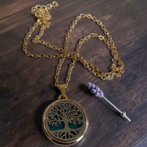 Aromahalskæde – Livets Træ guld