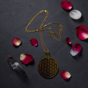 Halskæde – Livets blomst (guld)