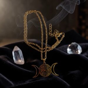 Halskæde – Triple Moon med labyrint