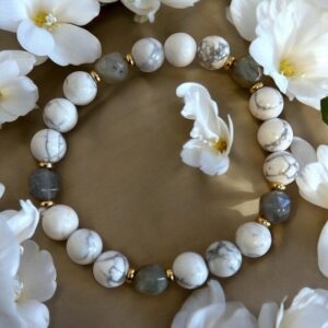 Stress Relief – Howlit & Labradorit armbånd