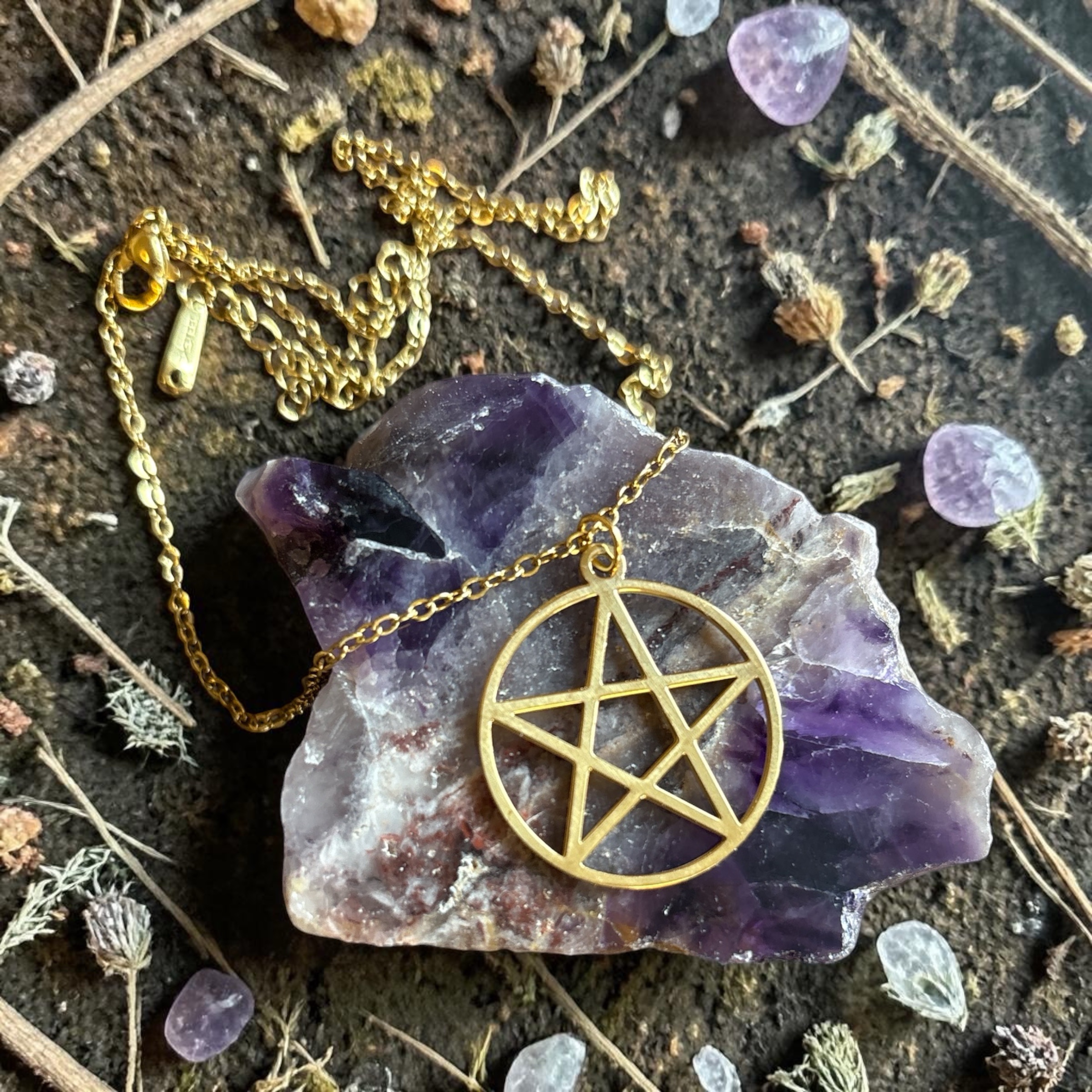 pentagram halskæde