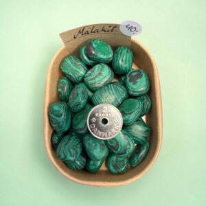 Malakit – Poleret Lommesten