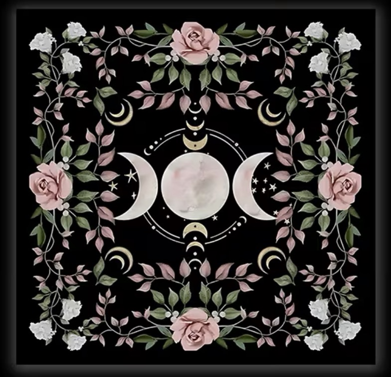 Alterklæde – Triple Moon & Roser