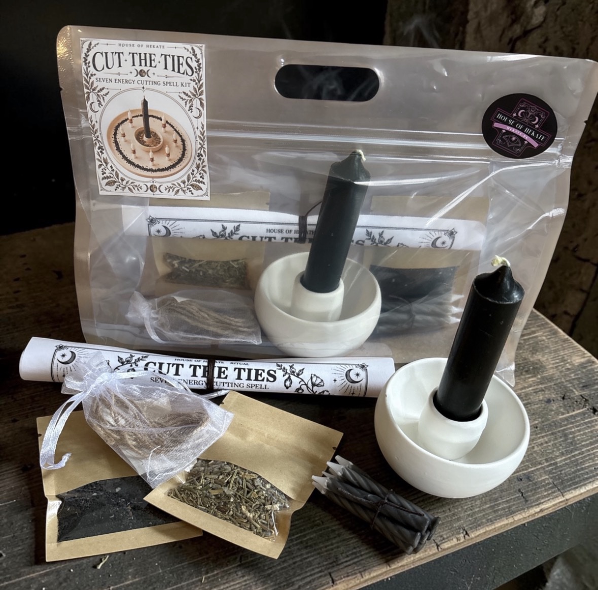 Cut the Ties – Seven Energy Cutting Spell Kit