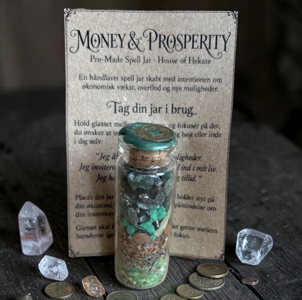Money & Prosperity – Pre-Made Spell Jar
